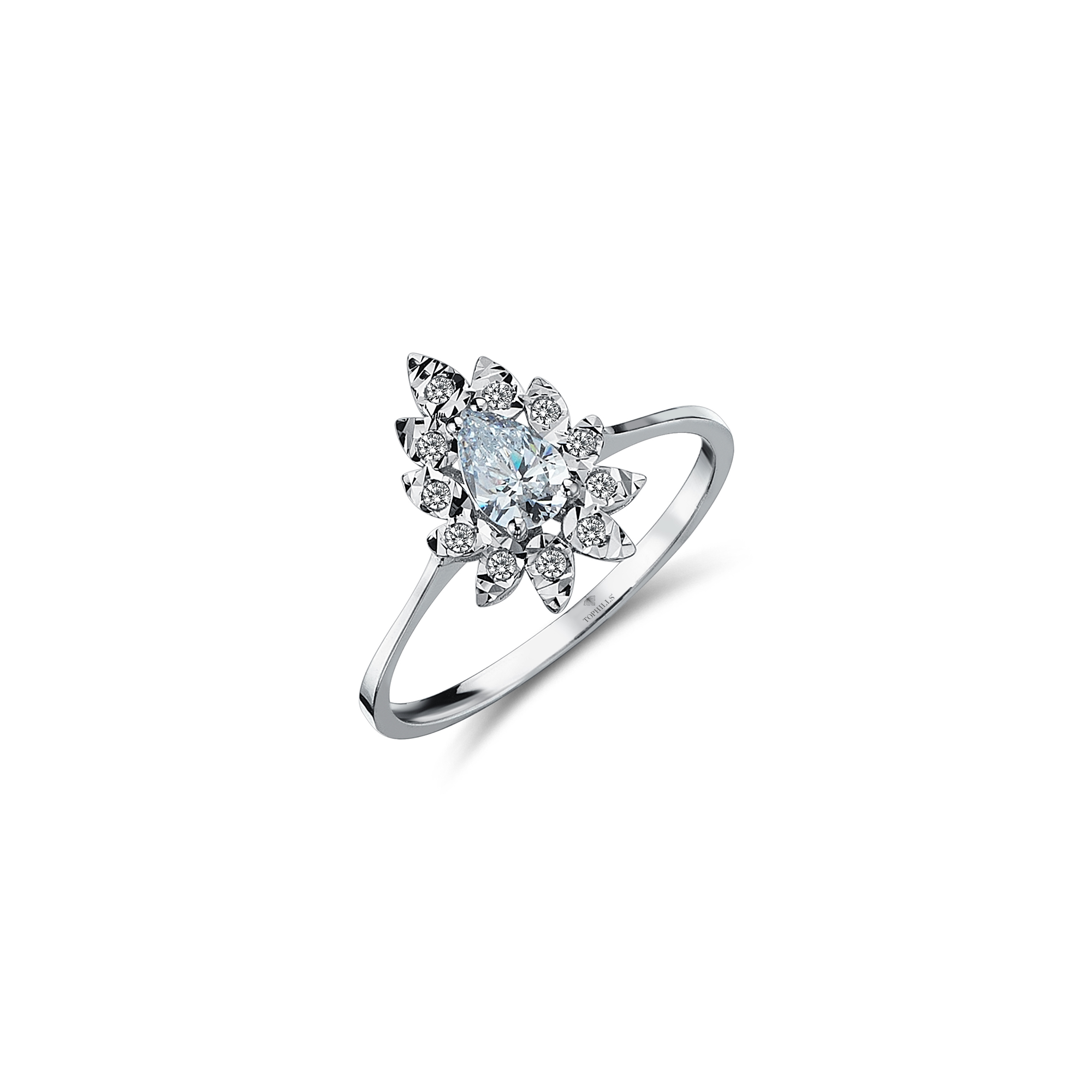 0.50 Carat Diamond Hybrid Gold Ring