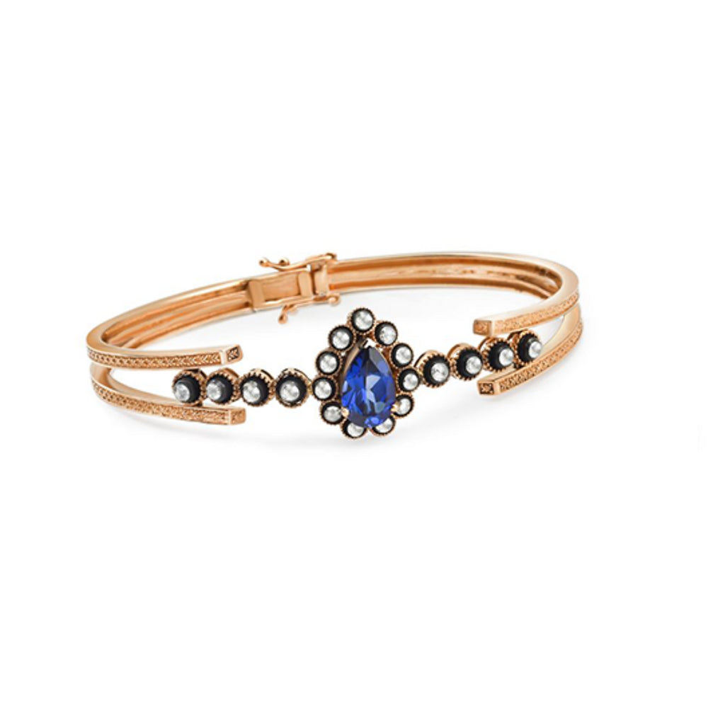 Drop Sapphire Diamond Bracelet