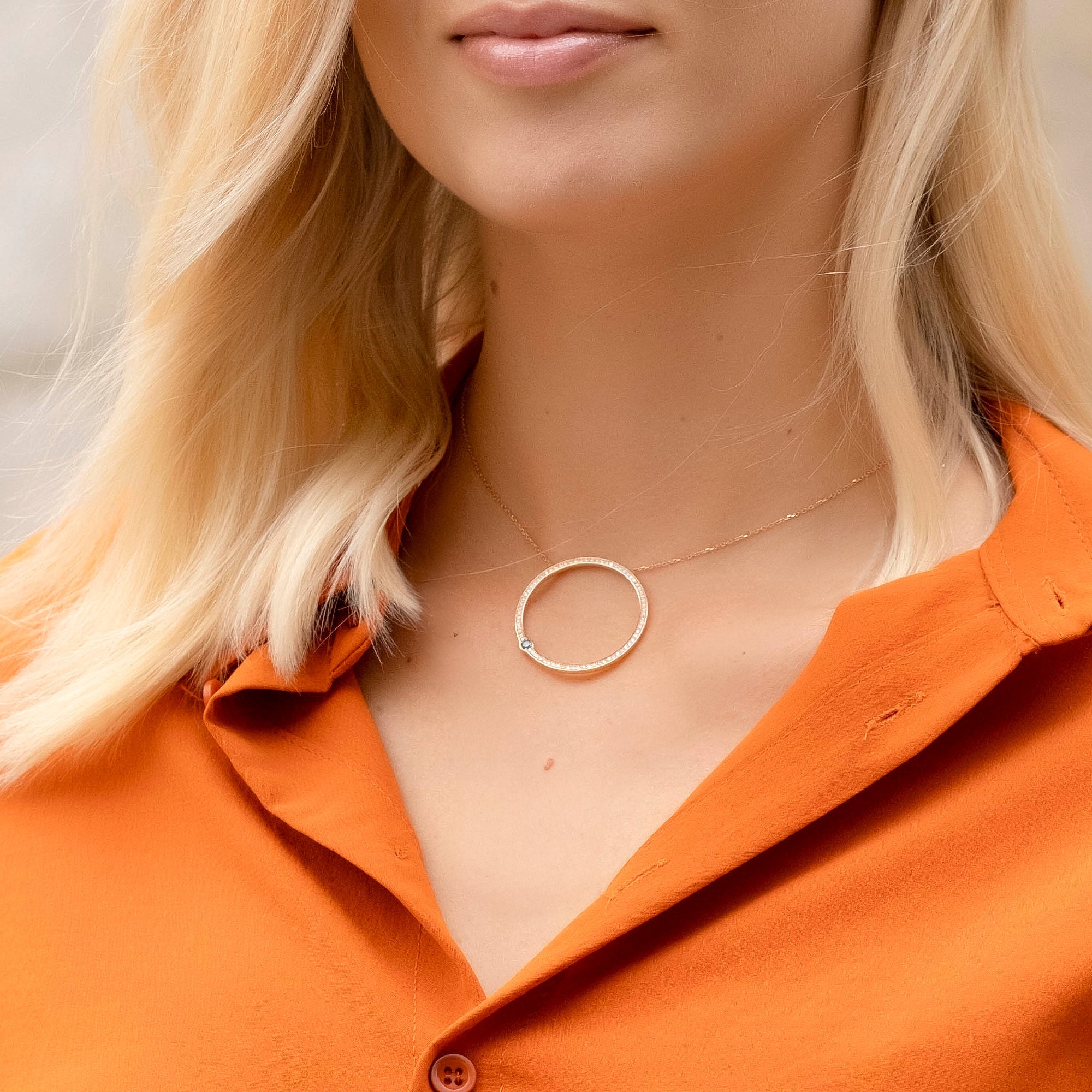 Best Friend Niche Diamond Necklace