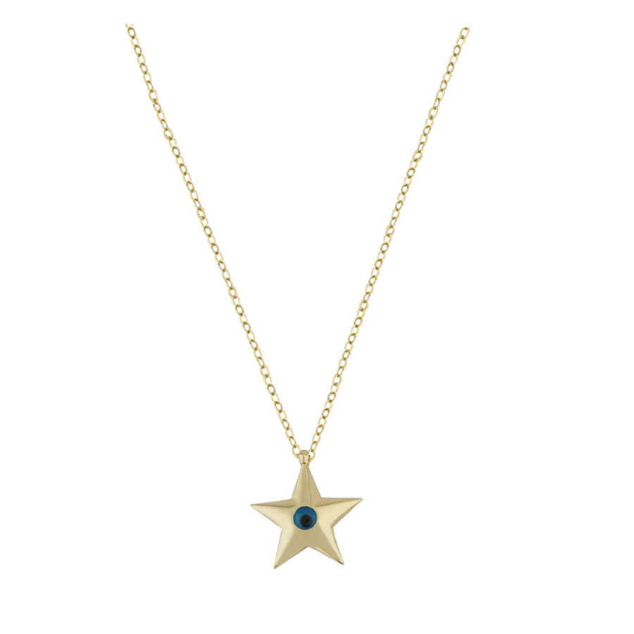 Eye Beaded Star Necklace