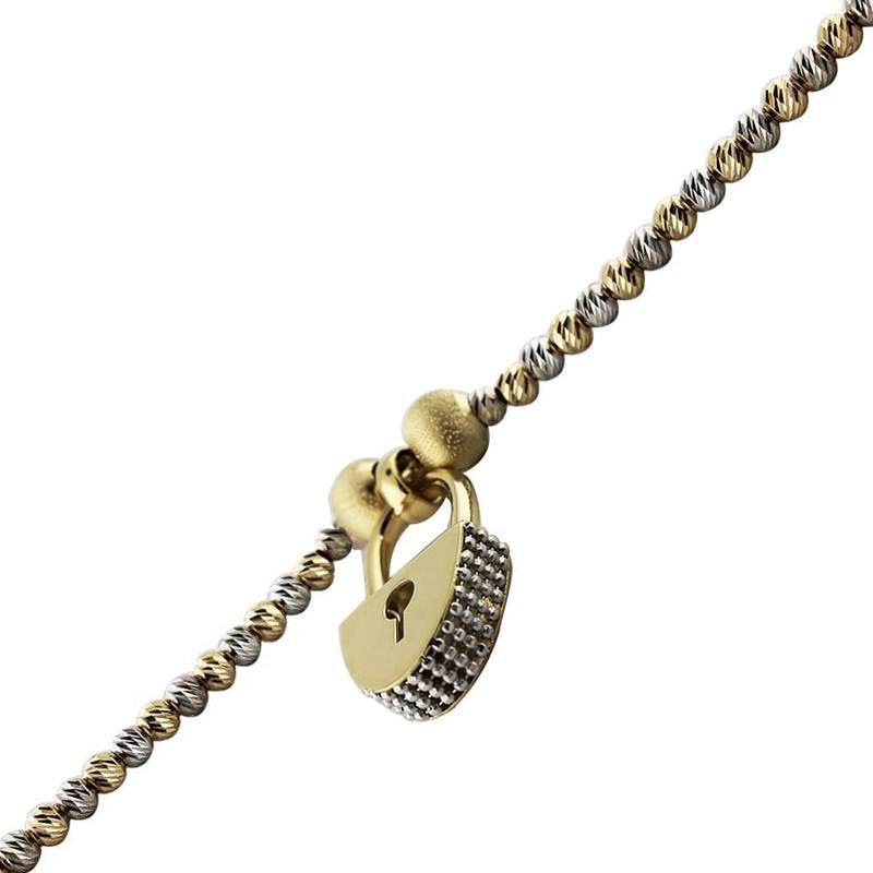 14 Carat Dorika Ball Special Design Lock Bracelet