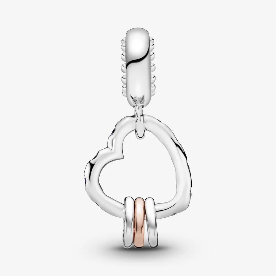 Triple Heart Dangle Charm