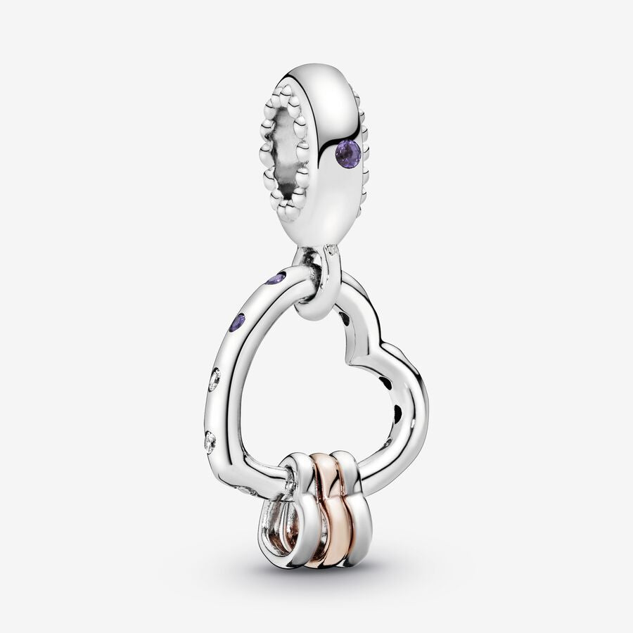 Triple Heart Dangle Charm