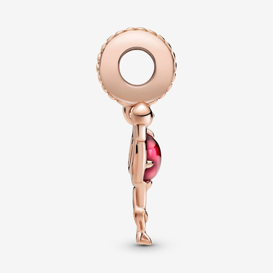 Pink Murano Glass Flamingo Charm
