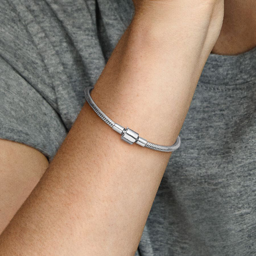 925 Sterling Silver Bracelet with Cylinder Clasp