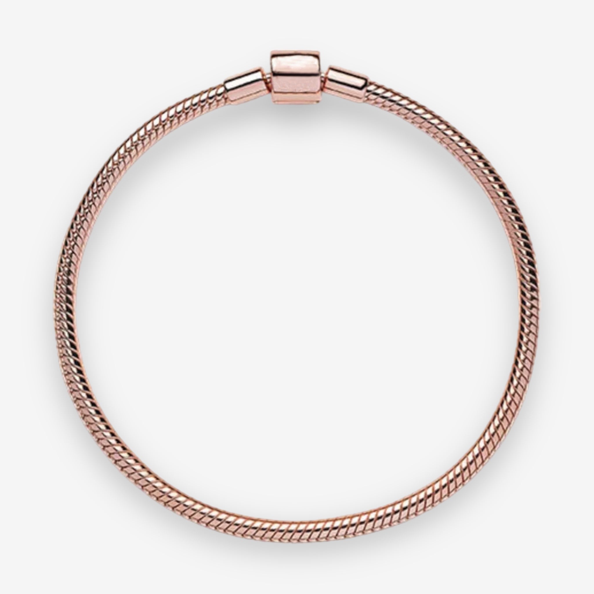 Rose Gold Capsule Clasp Chain Bracelet