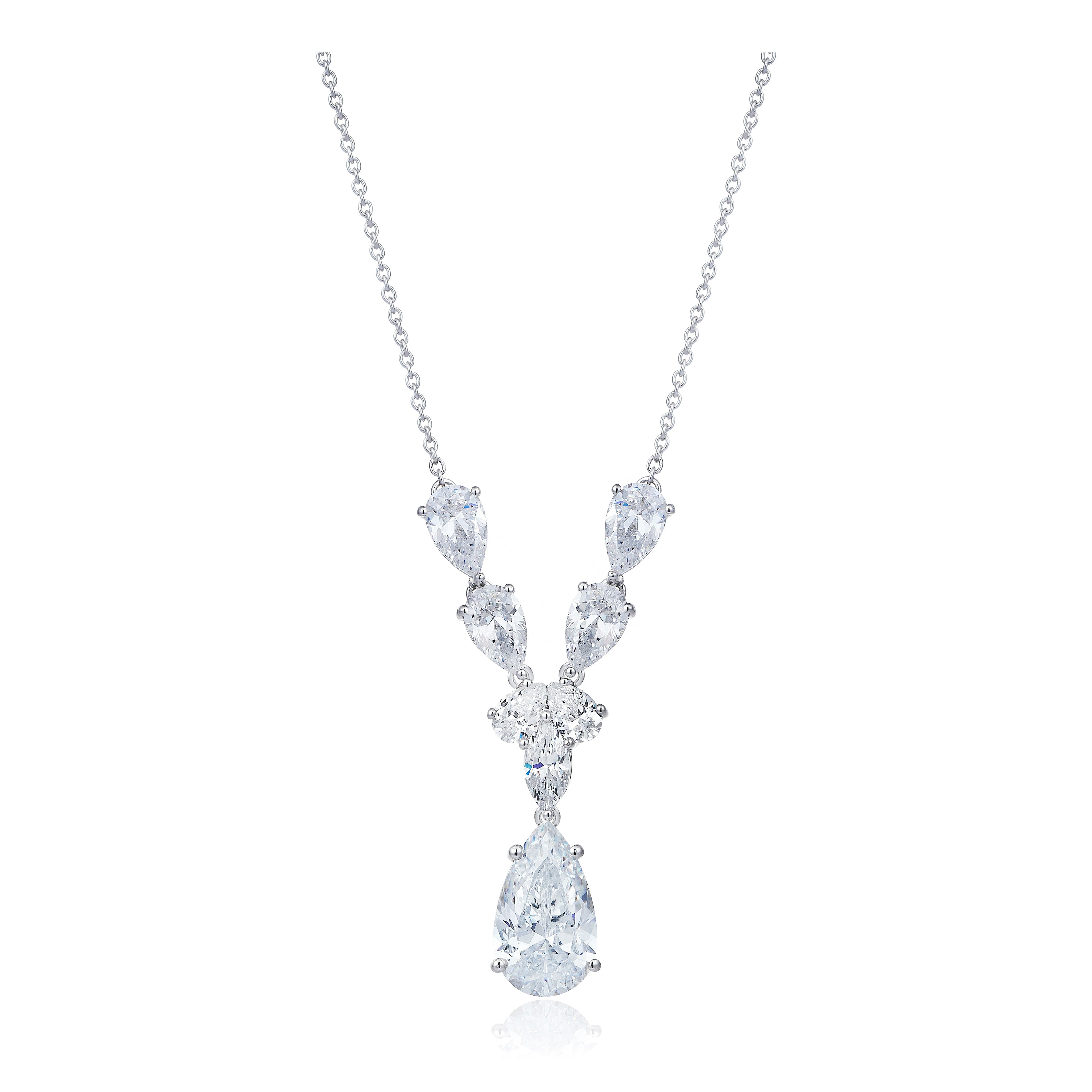 4 Carat Drop Diamond Necklace