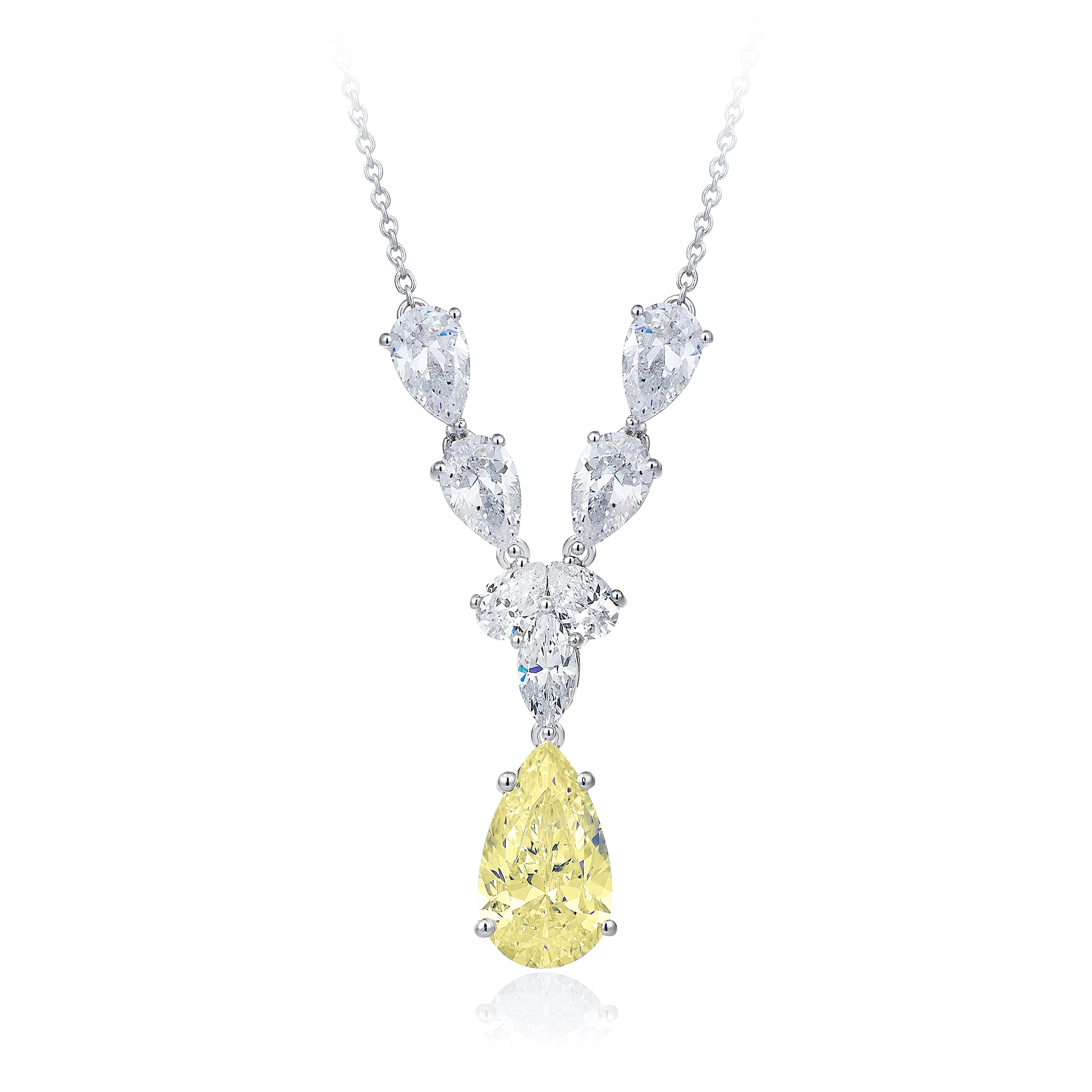 8 Carat Diamond Hybrid Gold Necklace