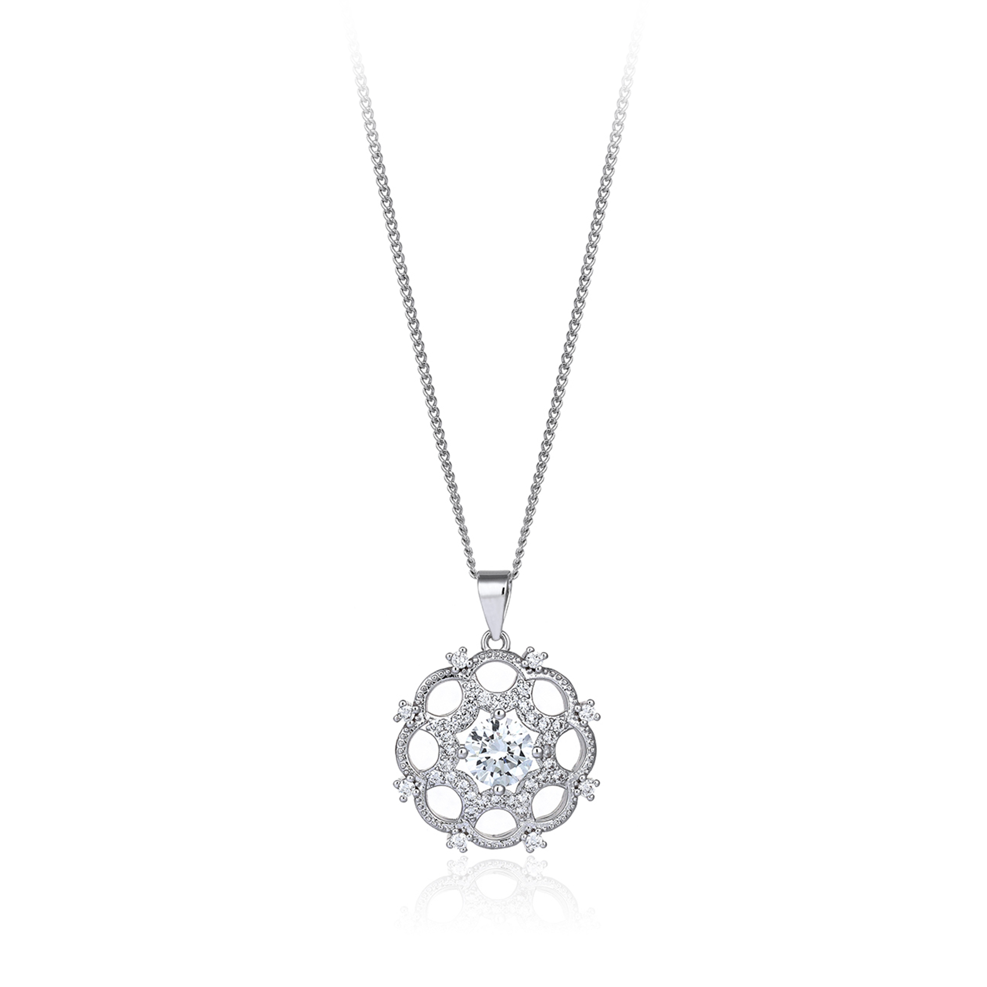 2 Carat Diamond Hybrid Gold Medallion Necklace SUPER OFFER PRICE