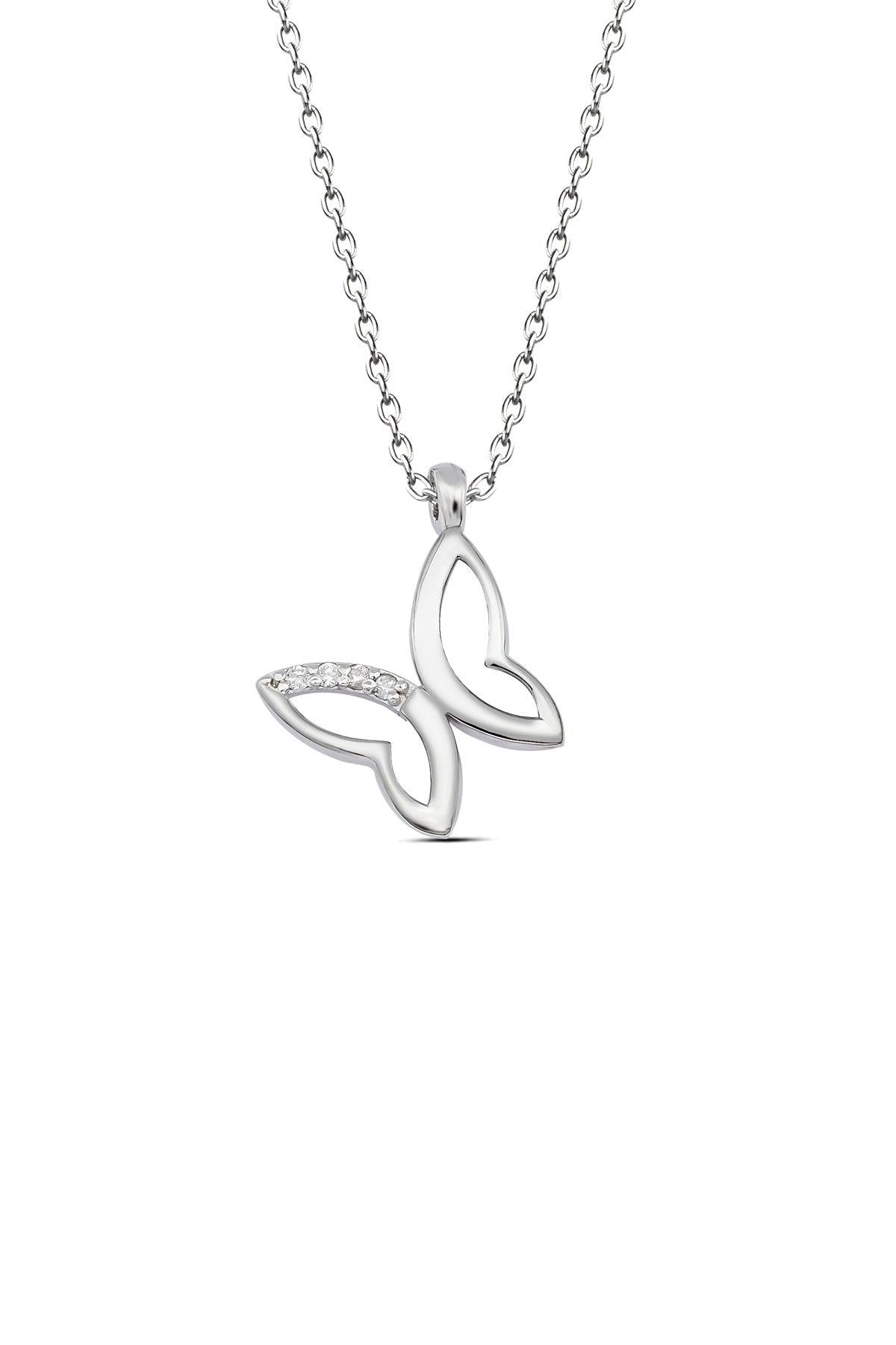 Diamond Butterfly Necklace