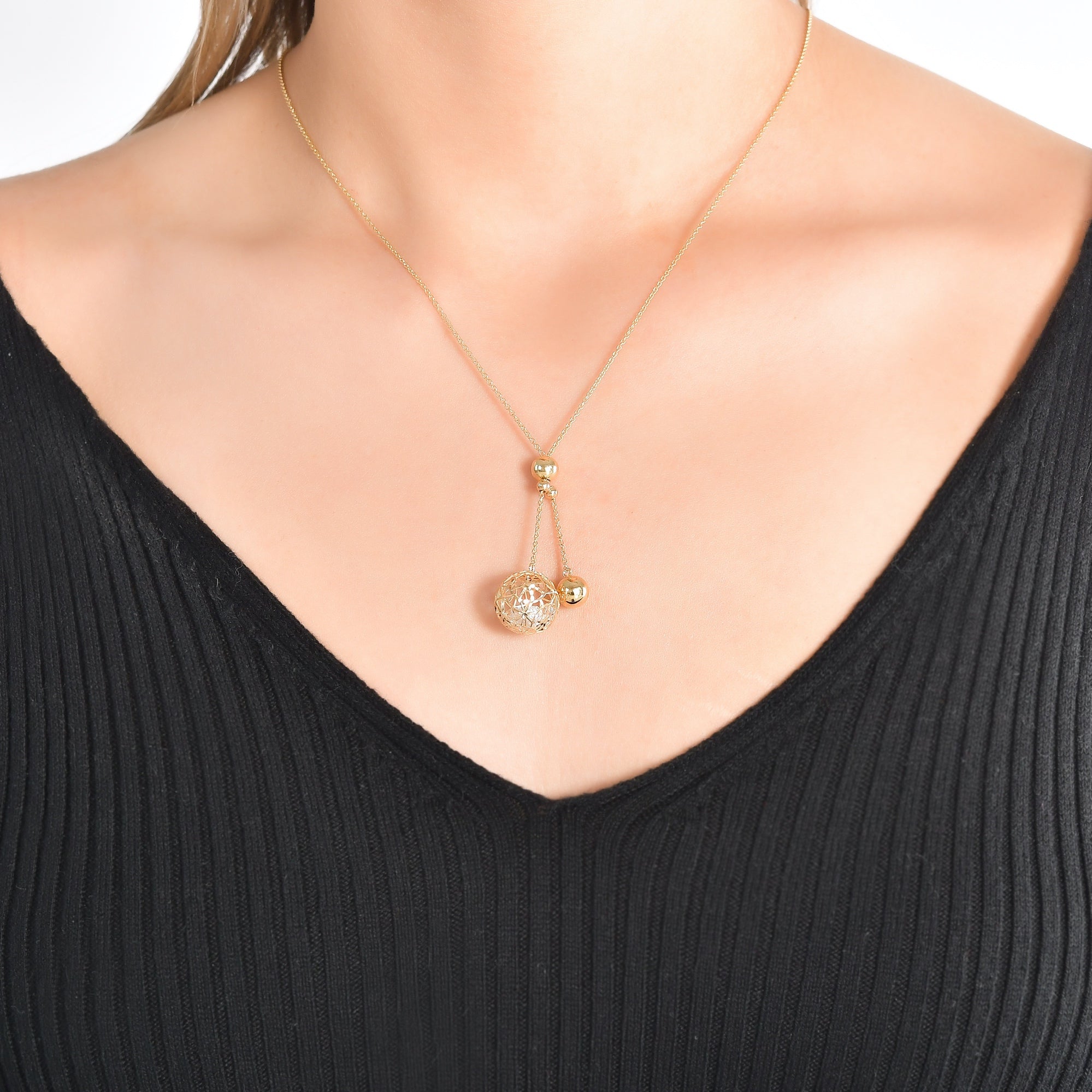 Bigo Collection Stone Cage Necklace